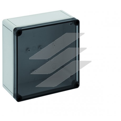 TK-коробка PS 1818-9-to (182х180х90мм), полістирол, гладкі стінки, IP66, прозора кришка, Spelsberg